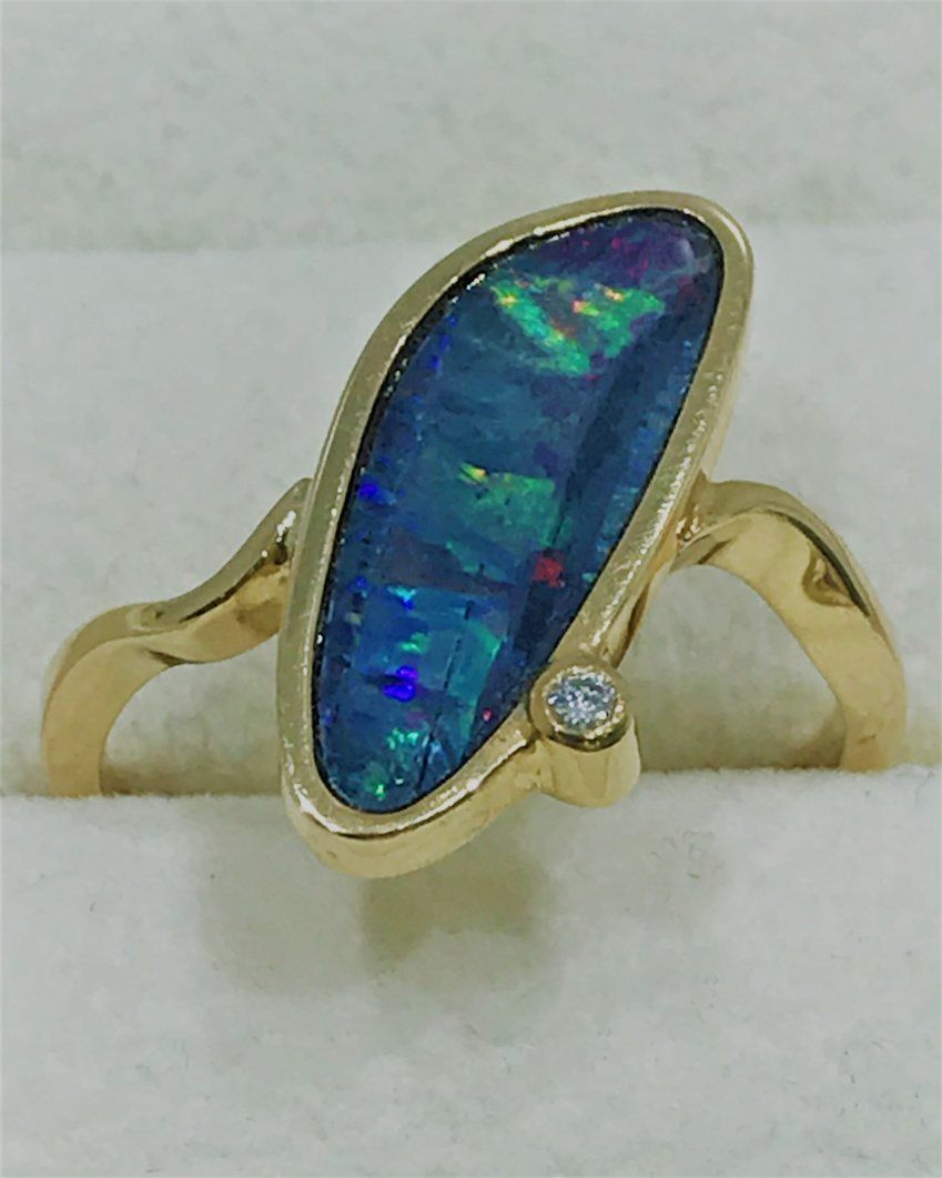 Anillo oro Ópalo