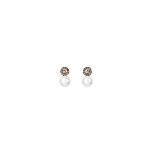 pendientes sunfield plata circon y perla pe060646